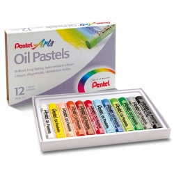 Pastele olejne Pentel 12 kolorów