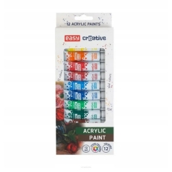 Farby akrylowe Easy 12 kolorów 12ml